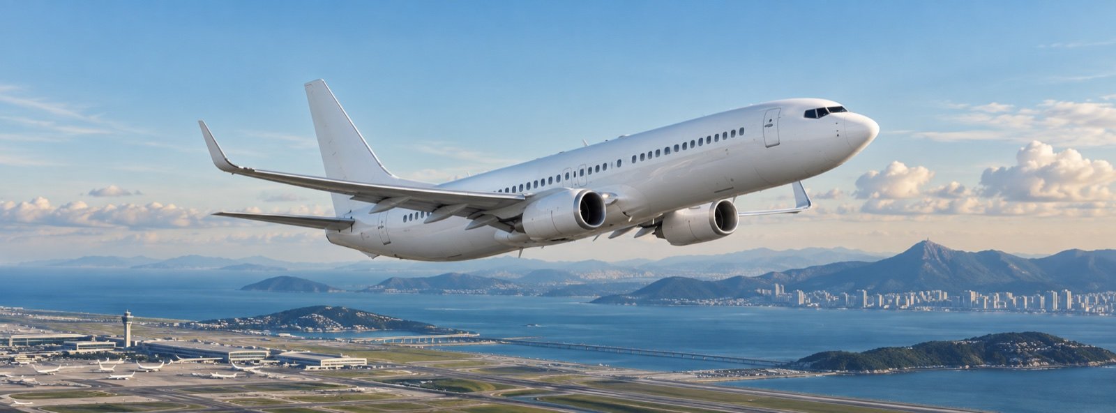 Boeing 737 aircraft in flight